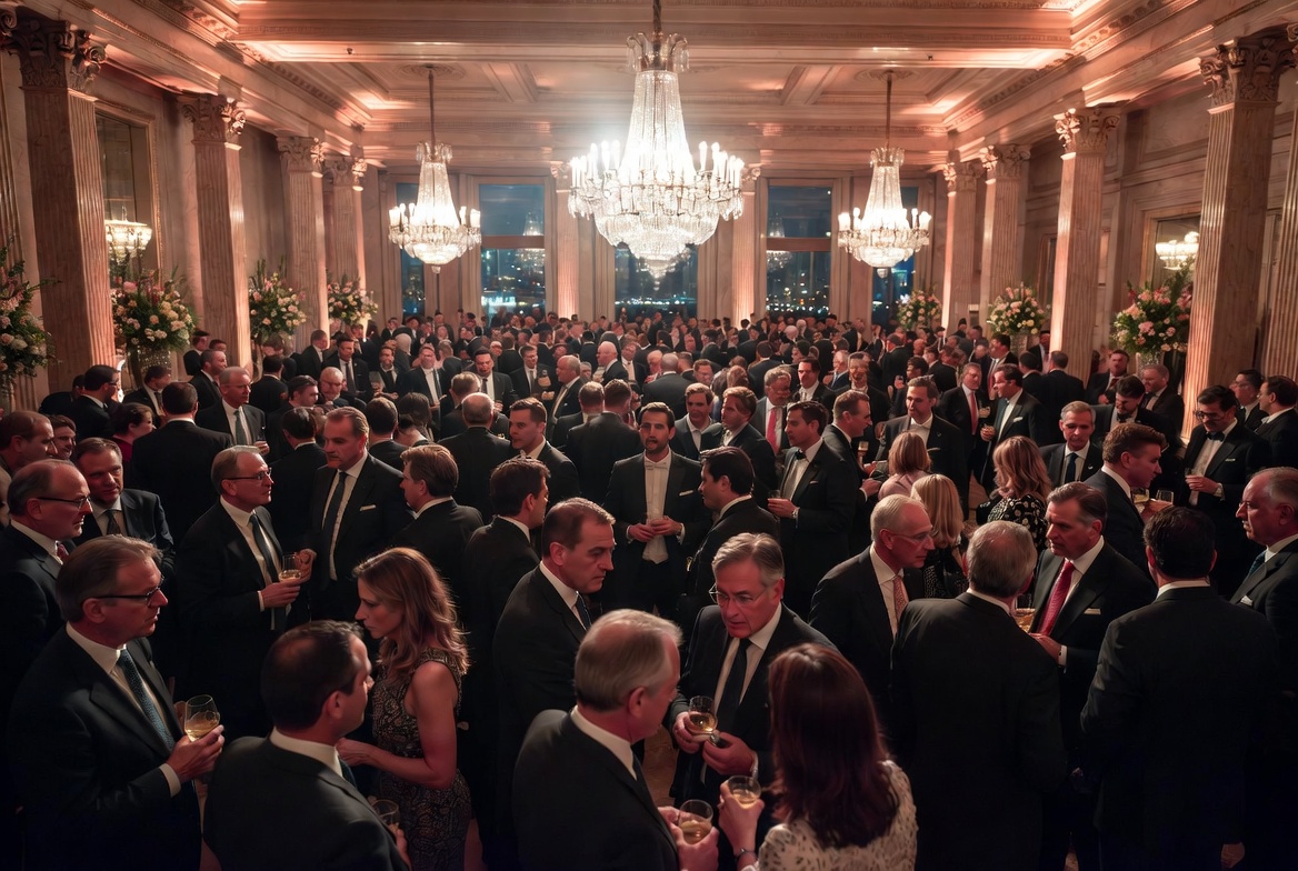 Premium executive conference with C-suite leaders at a high-impact industry summit